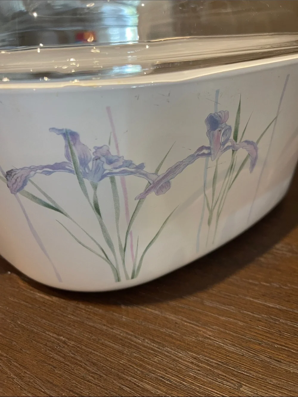 5 liter Corningware Caserole Baking dish Iris